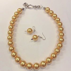 Large Faux Pearl Necklace